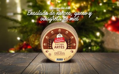 #LoBuenoUne, también en Navidad: receta ensalada de nueces y queso La Cava Artés con vinagreta de miel