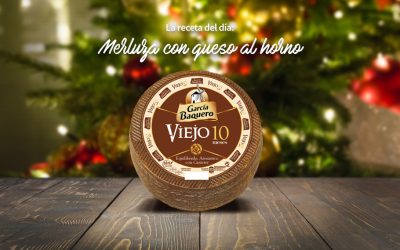 #LoBuenoUne, también en Navidad: receta merluza al horno con salsa de queso Viejo 10 meses