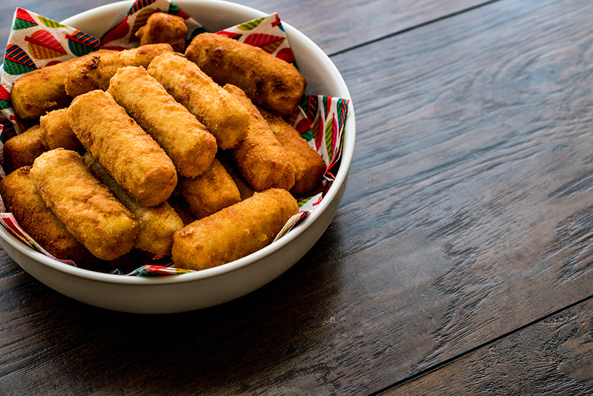 Receta croquetas de queso de oveja POK García Baquero, receta con queso para tus cenas navideñas #LoBuenoUne también en Navidad