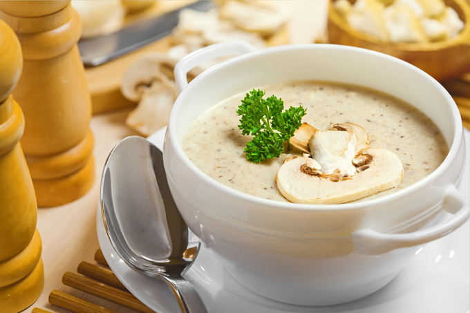 Crema Fría de Champiñones al toque de Queso