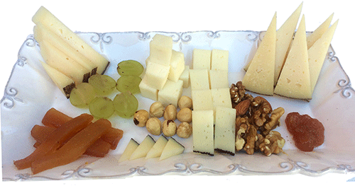 Tabla de queso con membrillo