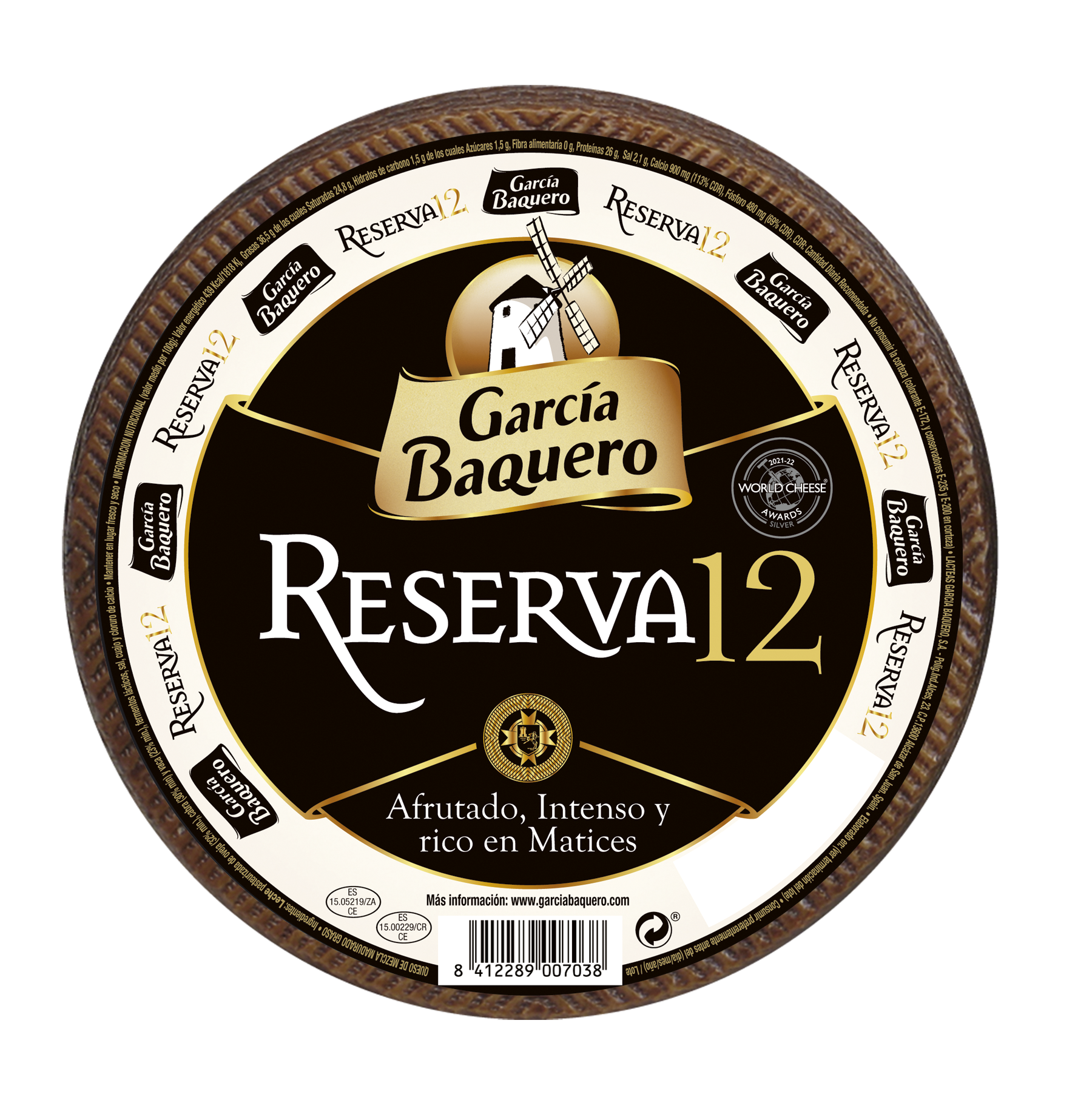 Queso Reserva 12 Pieza 3 Kg García Baquero