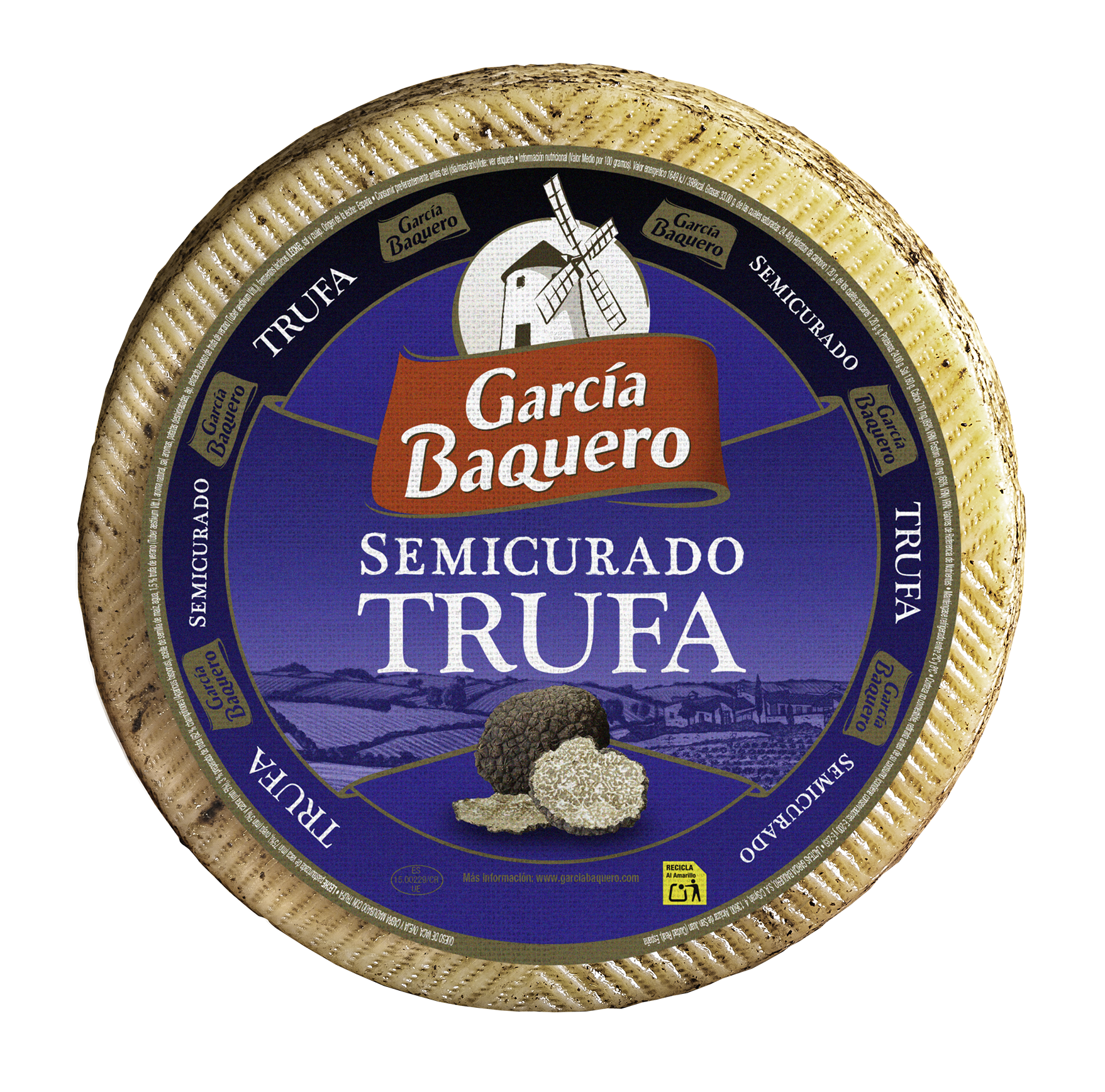 FICTICIO semi trufa 3 Kg Queso Semicurado - Garcia Baquero